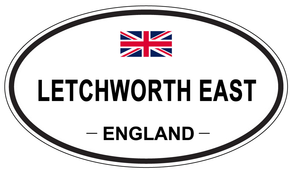 LETCHWORTH EAST, ENGLAND - Oval Sticker