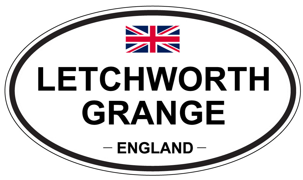 LETCHWORTH GRANGE, ENGLAND - Oval Sticker