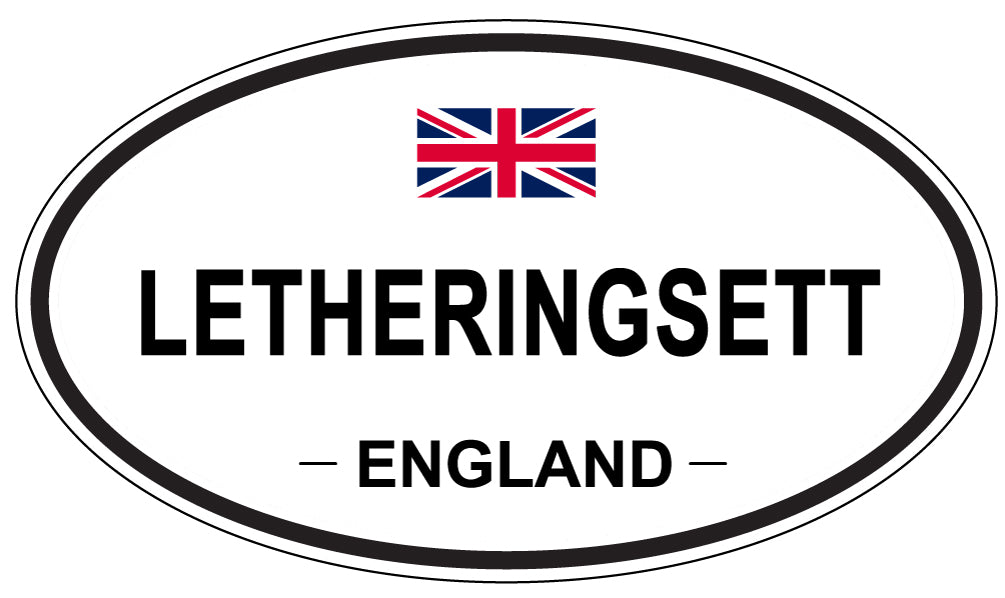 LETHERINGSETT, England - Oval Magnet