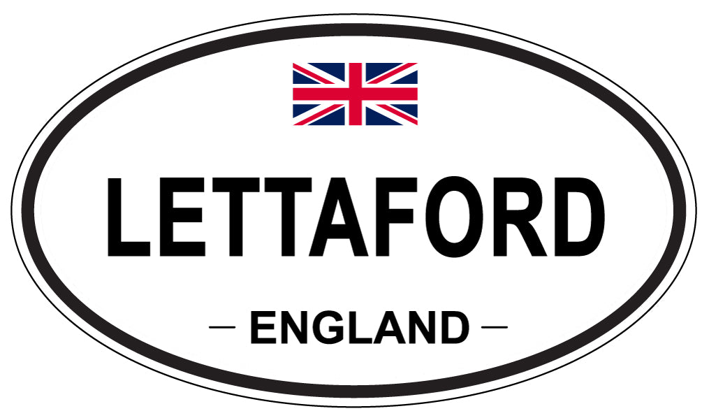 LETTAFORD, ENGLAND - Oval Sticker
