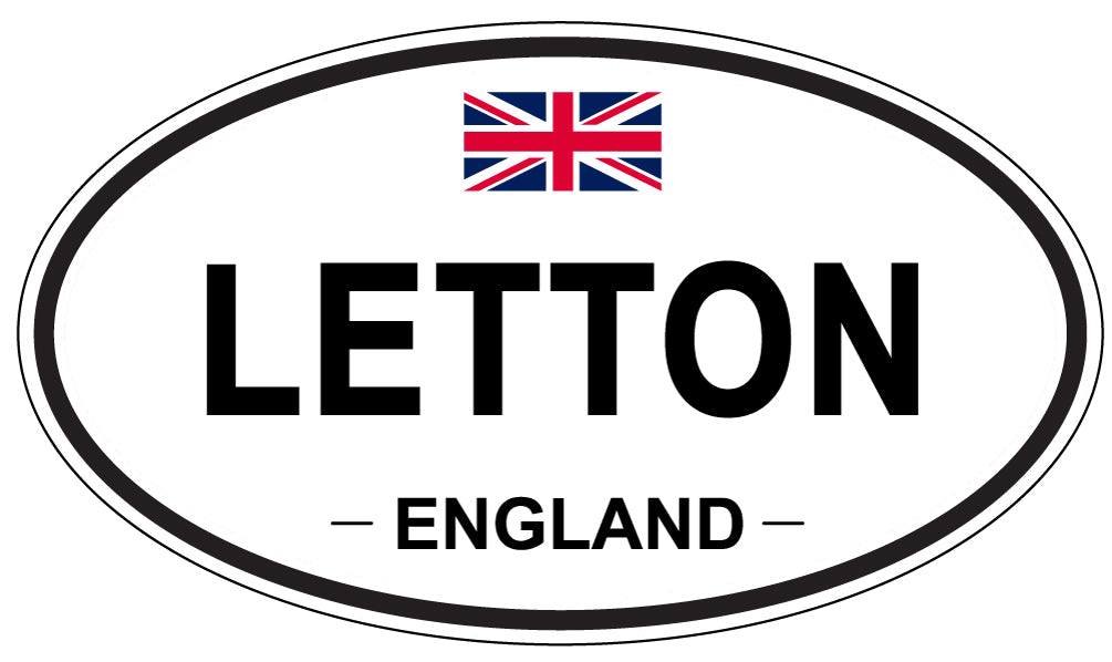 LETTON, England - Oval Magnet