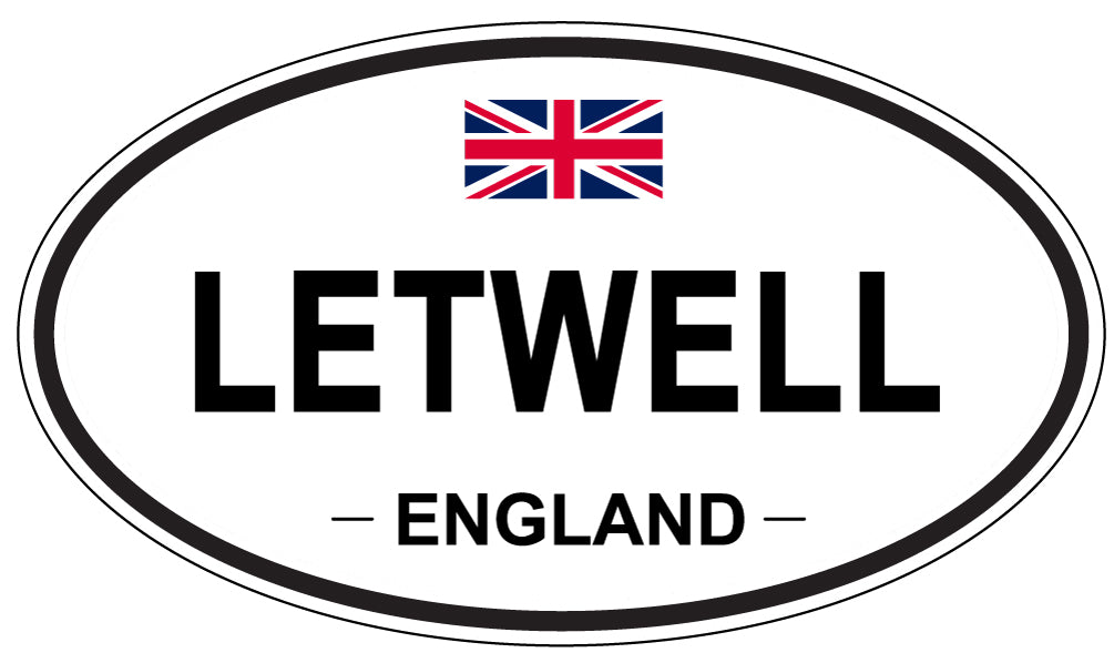 LETWELL, England - Oval Magnet