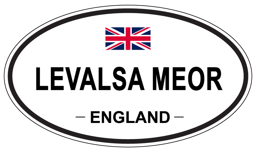 LEVALSA MEOR, ENGLAND - Oval Sticker