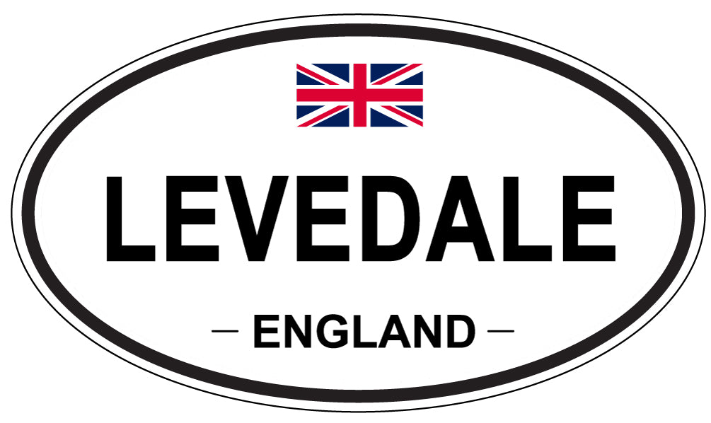 LEVEDALE, ENGLAND - Oval Sticker