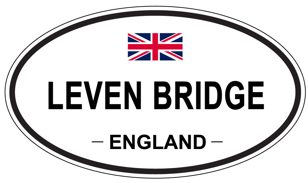 LEVEN BRIDGE, England - Oval Magnet
