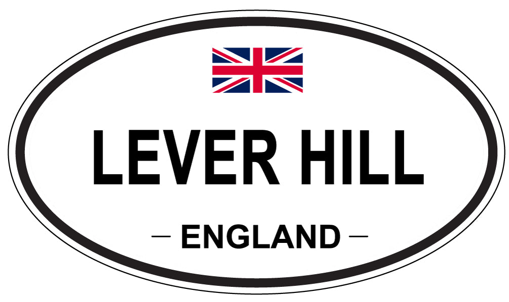 LEVER HILL, ENGLAND - Oval Sticker