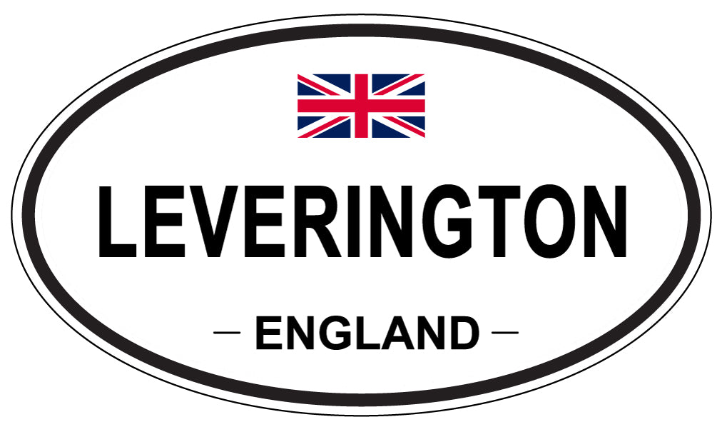 LEVERINGTON, ENGLAND - Oval Sticker