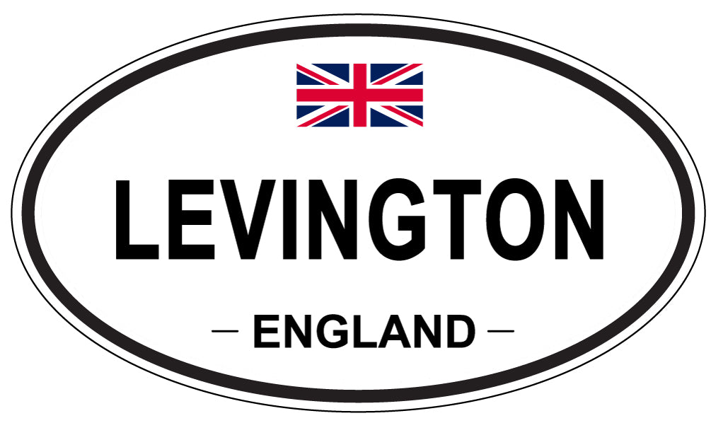 LEVINGTON, ENGLAND - Oval Sticker