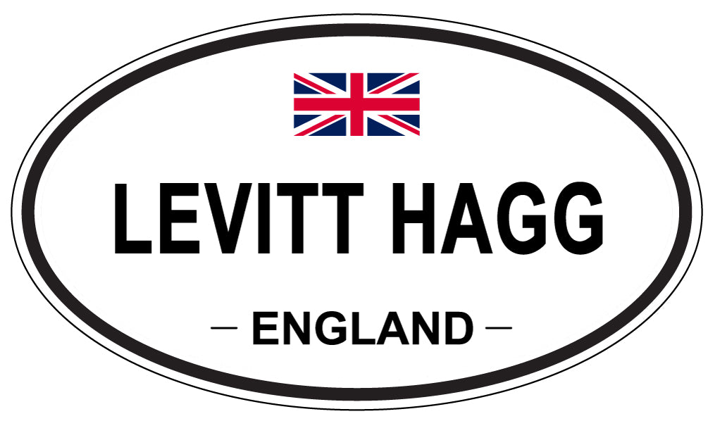 LEVITT HAGG, ENGLAND - Oval Sticker