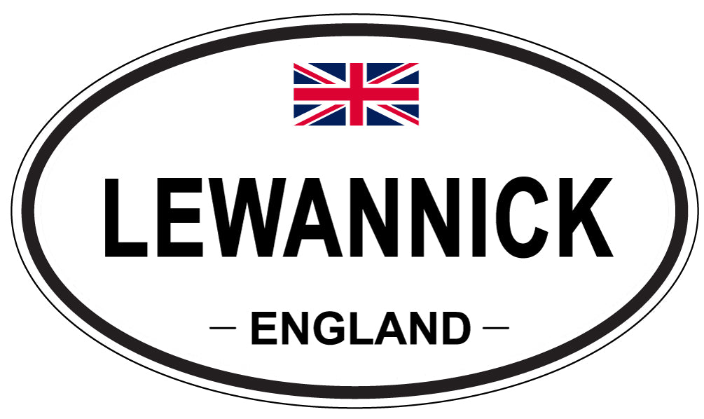 LEWANNICK, ENGLAND - Oval Sticker