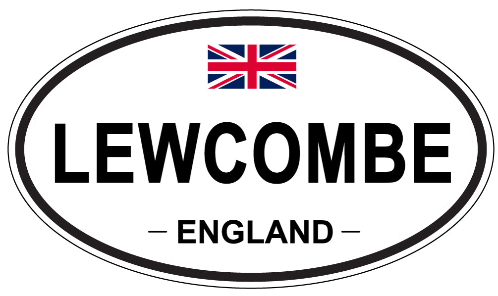 LEWCOMBE, ENGLAND - Oval Sticker