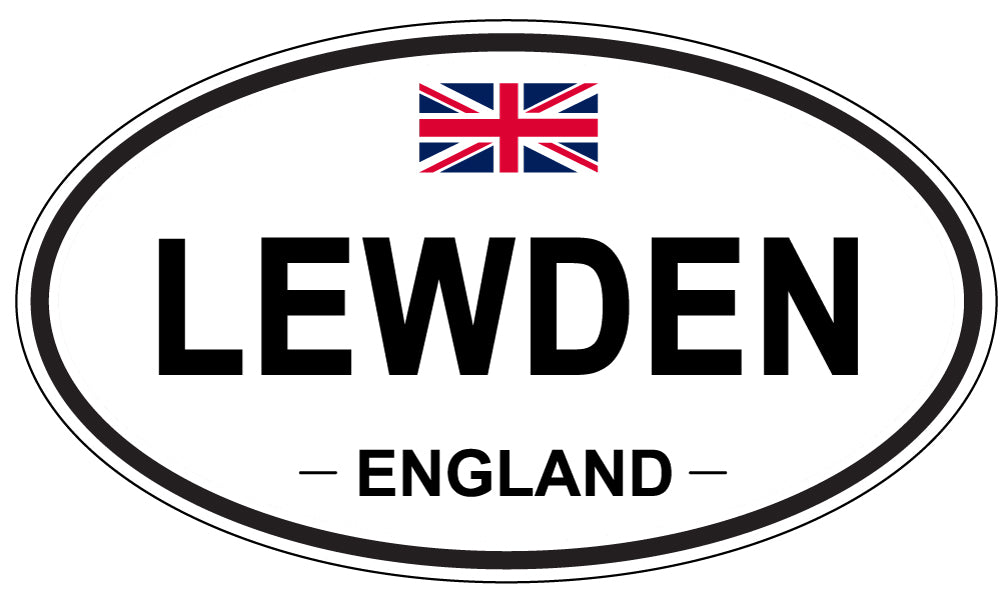 LEWDEN, ENGLAND - Oval Sticker