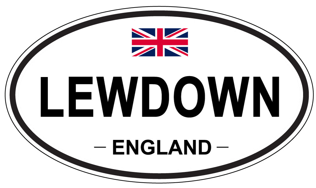 LEWDOWN, ENGLAND - Oval Sticker
