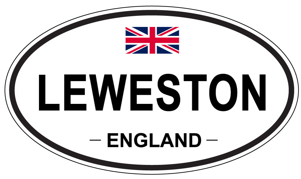 LEWESTON, ENGLAND - Oval Sticker