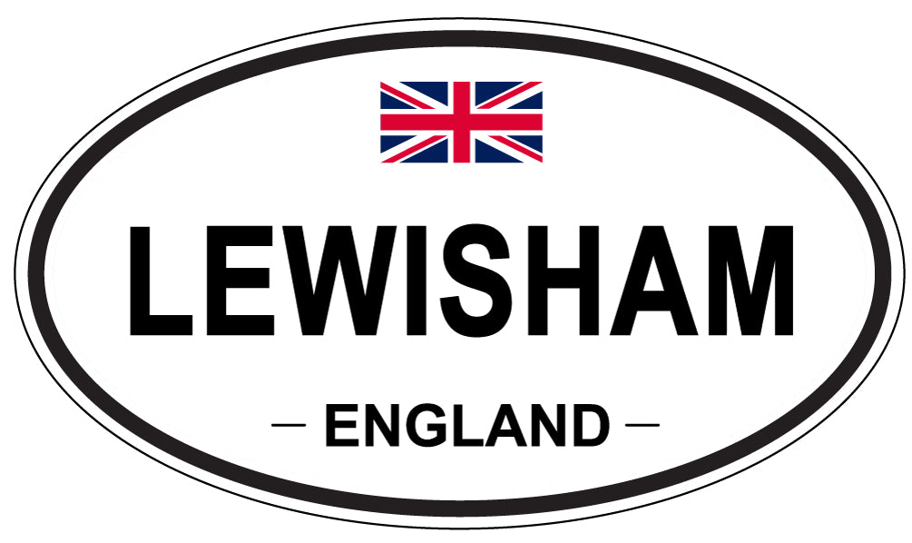 LEWISHAM, ENGLAND - Oval Sticker