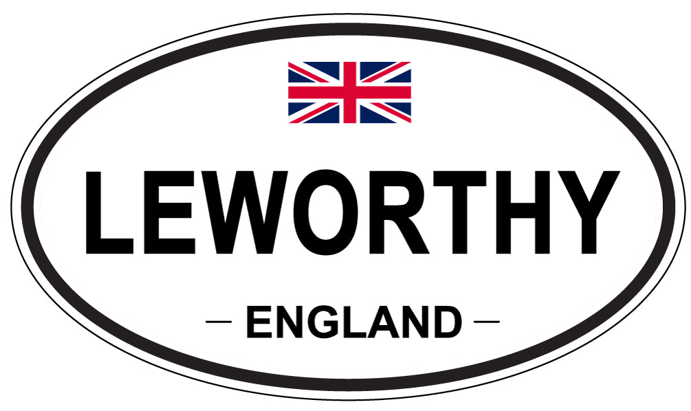 LEWORTHY, ENGLAND - Oval Sticker