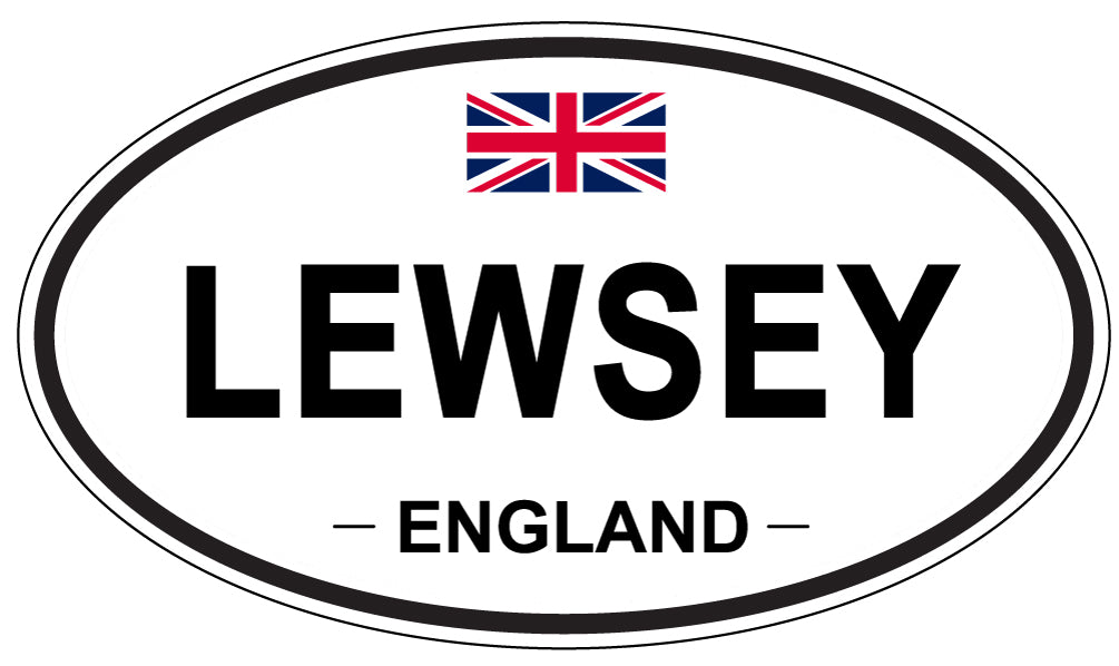 LEWSEY, ENGLAND - Oval Sticker