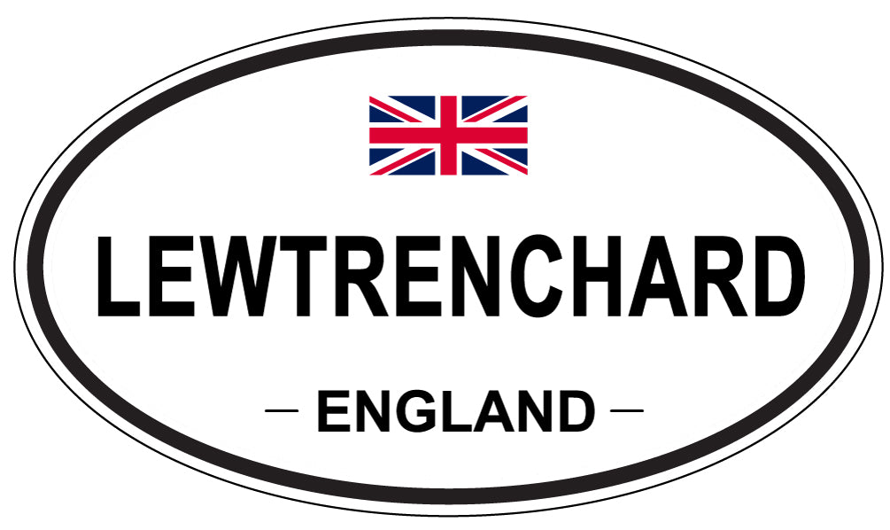 LEWTRENCHARD, England - Oval Magnet