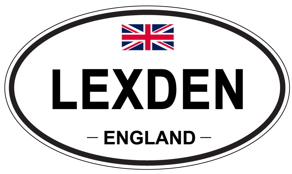 LEXDEN, ENGLAND - Oval Sticker