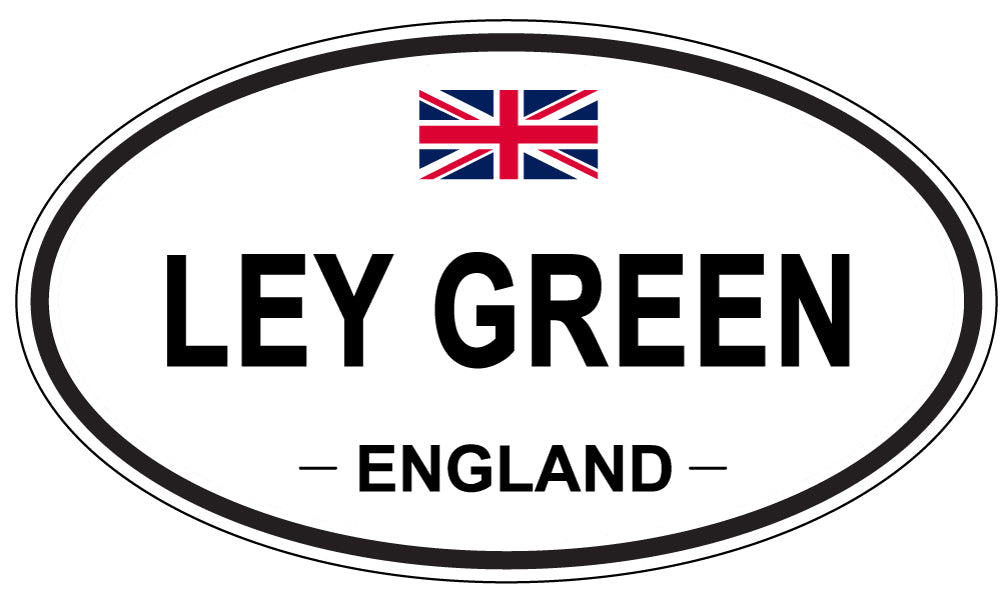 LEY GREEN, ENGLAND - Oval Sticker