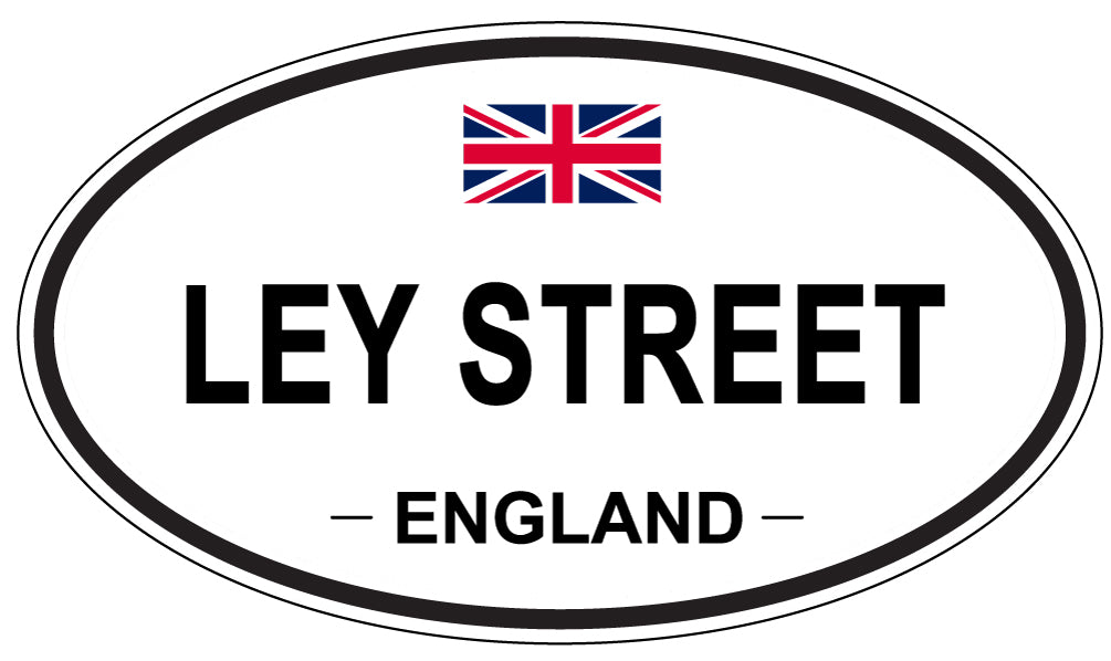LEY STREET, ENGLAND - Oval Sticker