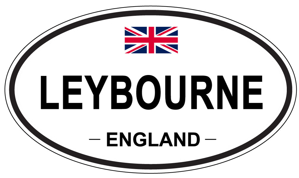 LEYBOURNE, England - Oval Magnet