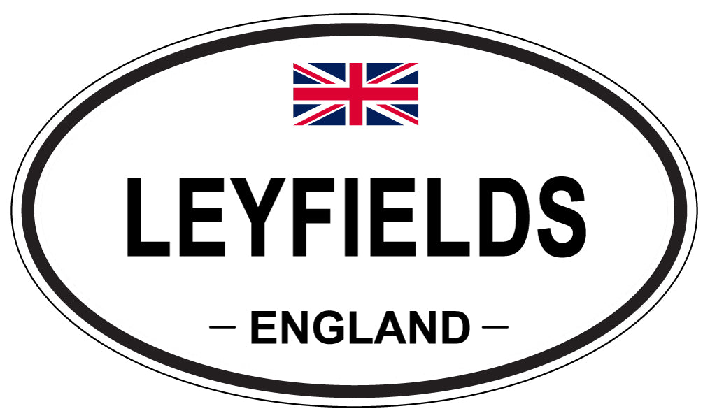LEYFIELDS, ENGLAND - Oval Sticker