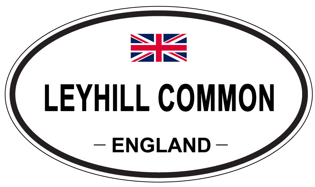 LEYHILL COMMON, ENGLAND - Oval Sticker
