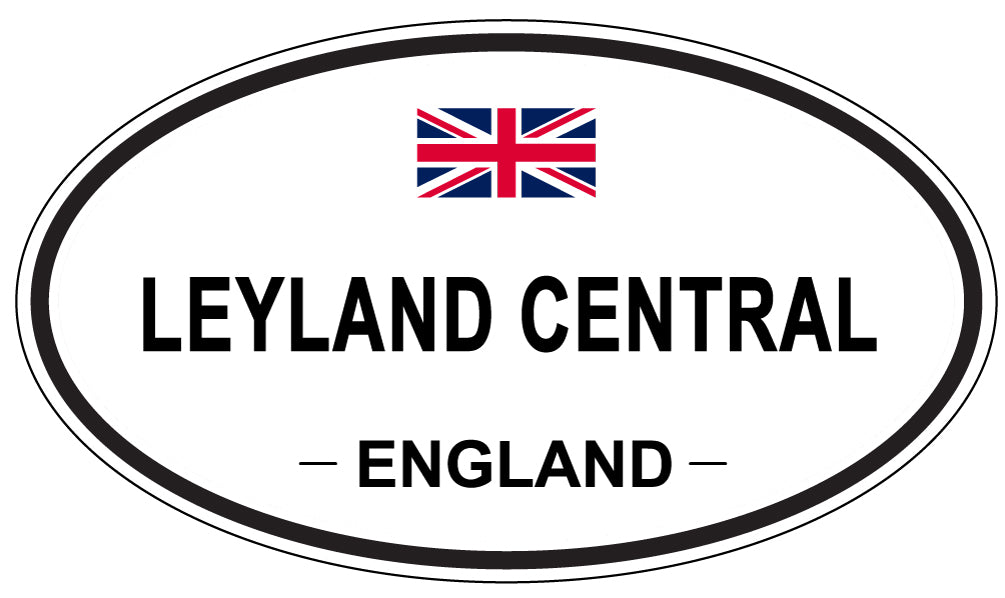 LEYLAND CENTRAL, ENGLAND - Oval Sticker