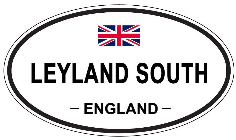 LEYLAND SOUTH, ENGLAND - Oval Sticker