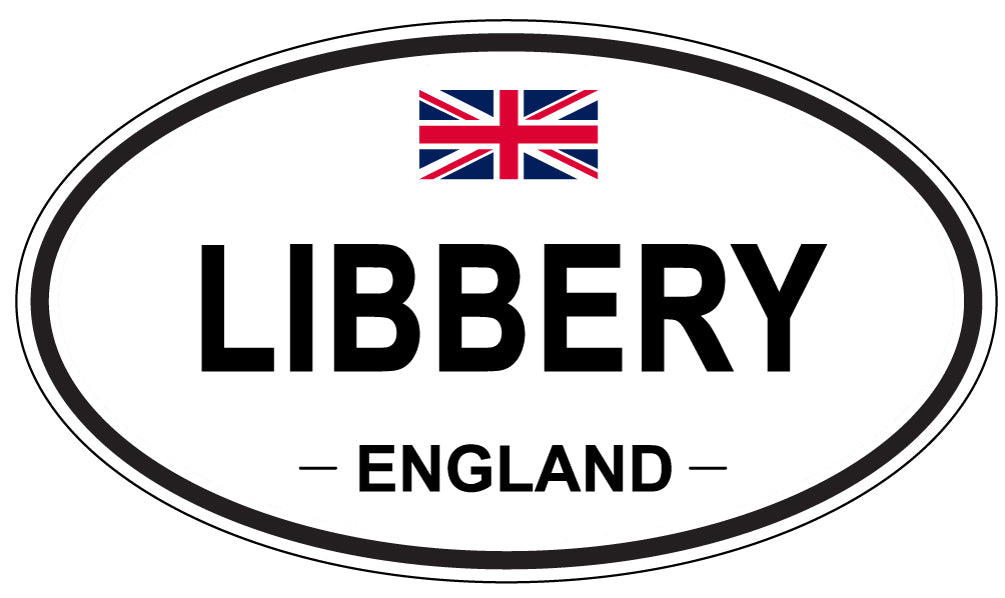 LIBBERY, England - Oval Magnet