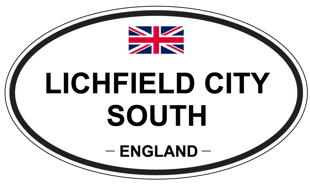 LICHFIELD CITY SOUTH, England - Oval Magnet
