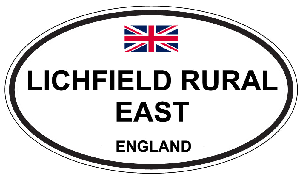 LICHFIELD RURAL EAST, England - Oval Magnet