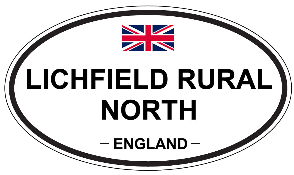 LICHFIELD RURAL NORTH, England - Oval Magnet