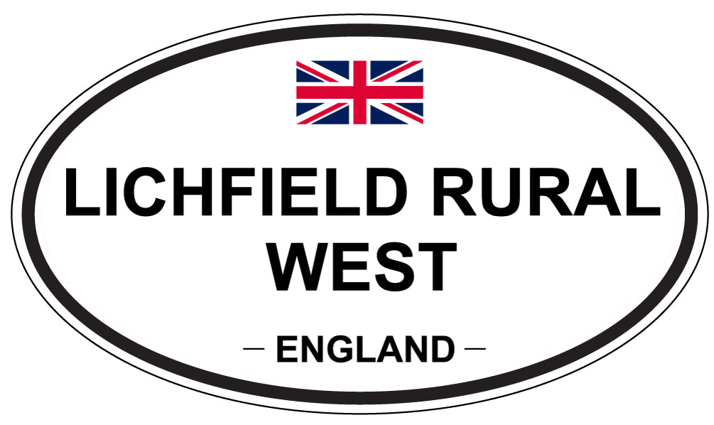 LICHFIELD RURAL WEST, England - Oval Magnet