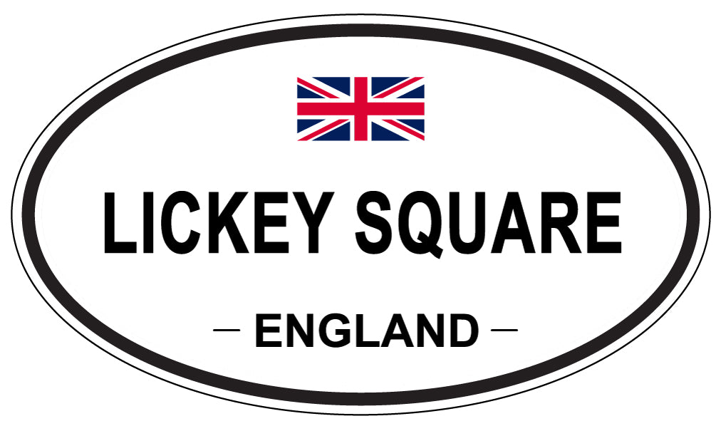 LICKEY SQUARE, ENGLAND - Oval Sticker