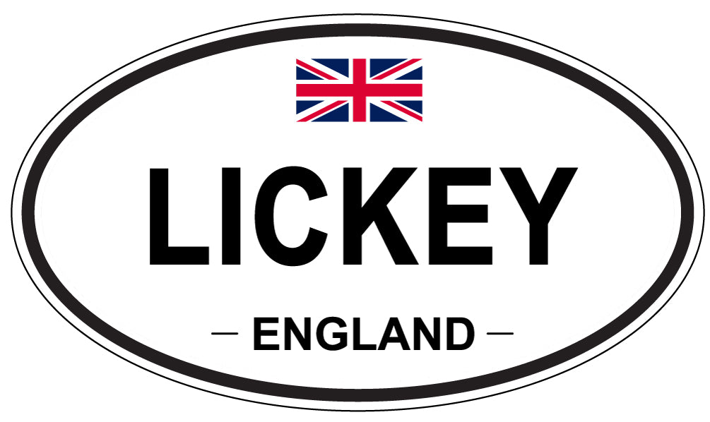 LICKEY, England - Oval Magnet