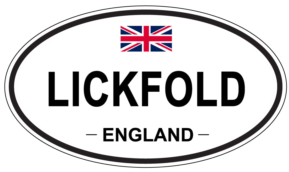 LICKFOLD, England - Oval Magnet
