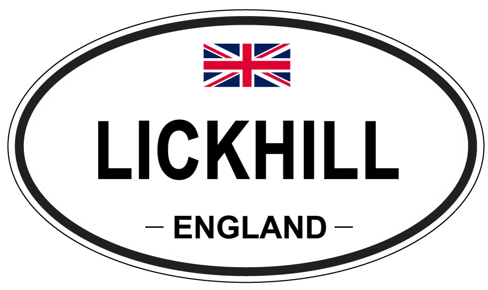 LICKHILL, England - Oval Magnet
