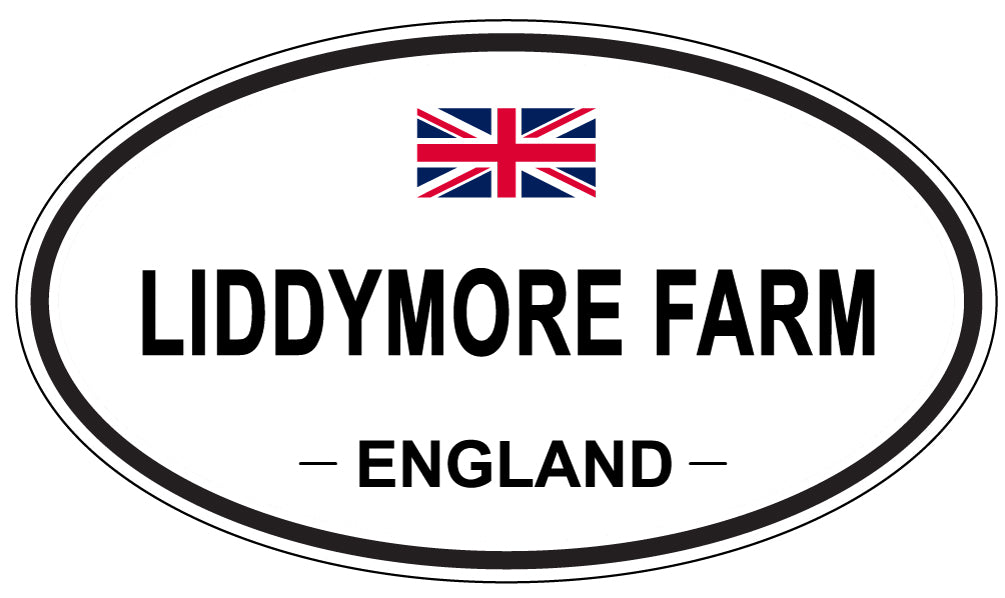 LIDDYMORE FARM, ENGLAND - Oval Sticker