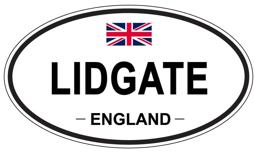 LIDGATE, England - Oval Magnet