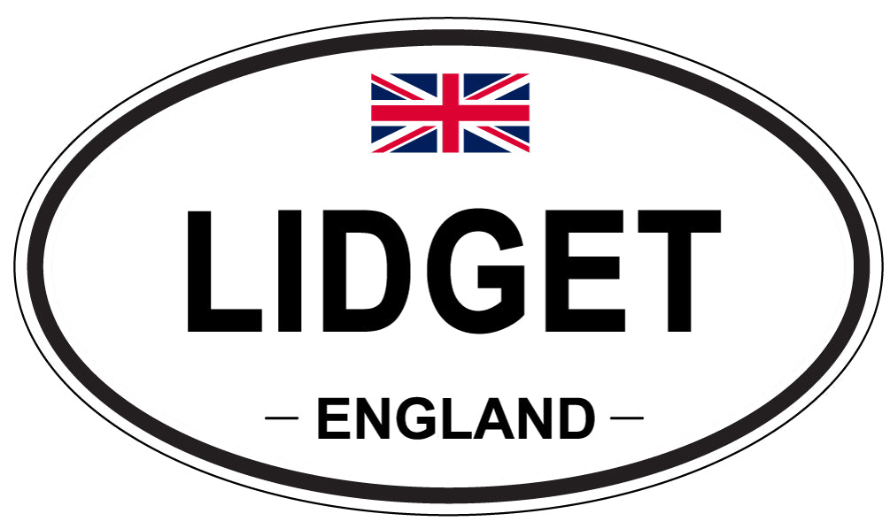 LIDGET, England - Oval Magnet