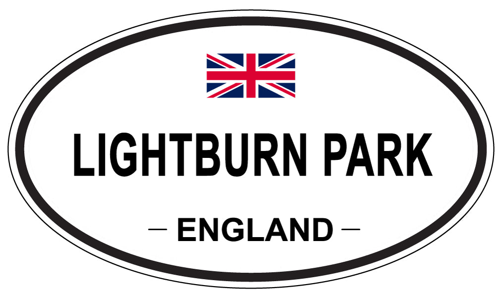 LIGHTBURN PARK, ENGLAND - Oval Sticker