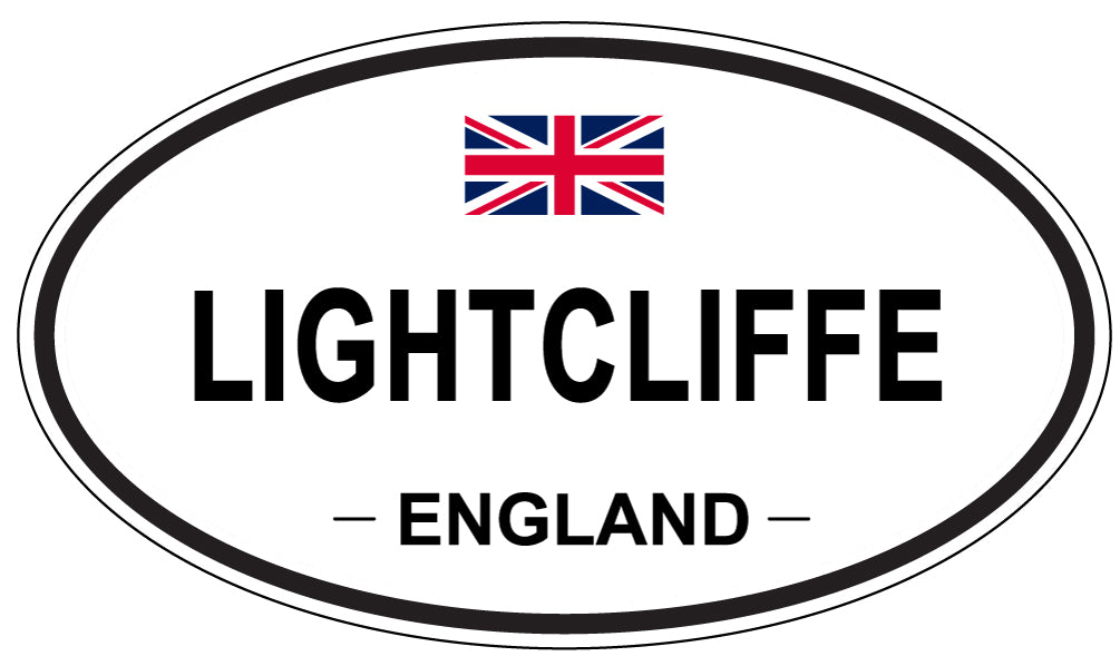 LIGHTCLIFFE, ENGLAND - Oval Sticker