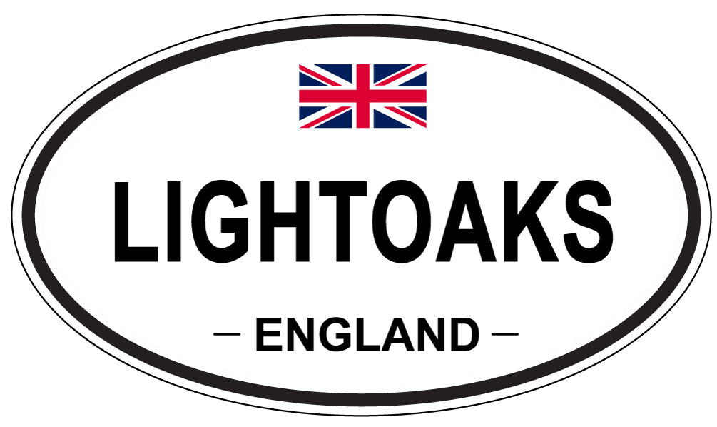 LIGHTOAKS, ENGLAND - Oval Sticker