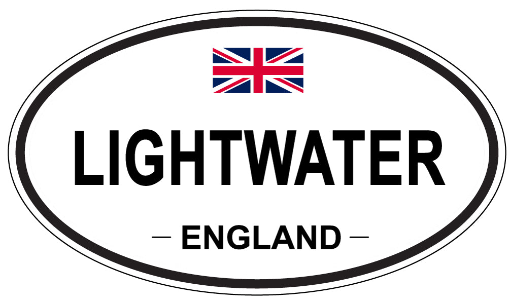 LIGHTWATER, ENGLAND - Oval Sticker
