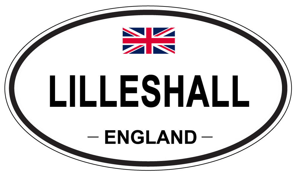 LILLESHALL, ENGLAND - Oval Sticker