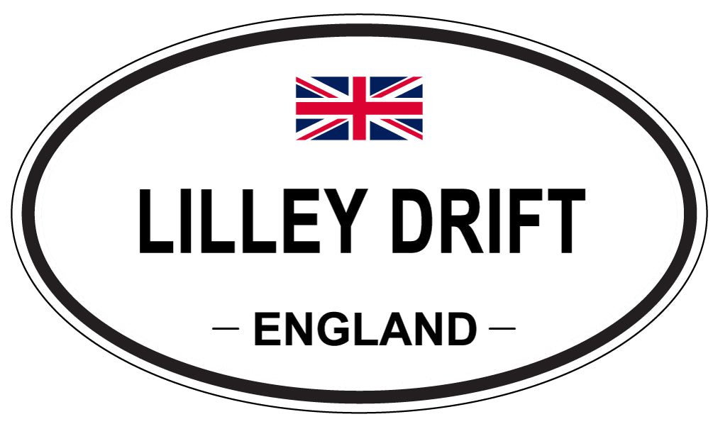 LILLEY DRIFT, ENGLAND - Oval Sticker