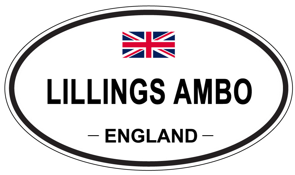 LILLINGS AMBO, England - Oval Magnet