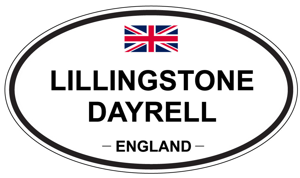 LILLINGSTONE DAYRELL, ENGLAND - Oval Sticker